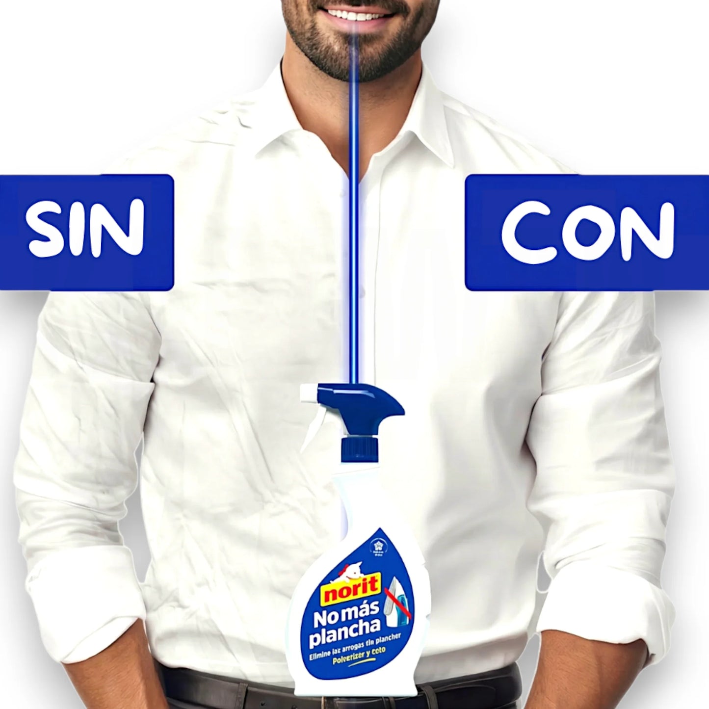NORIT No Más Plancha™ | Elimina Arrugas en Segundos Sin Planchar